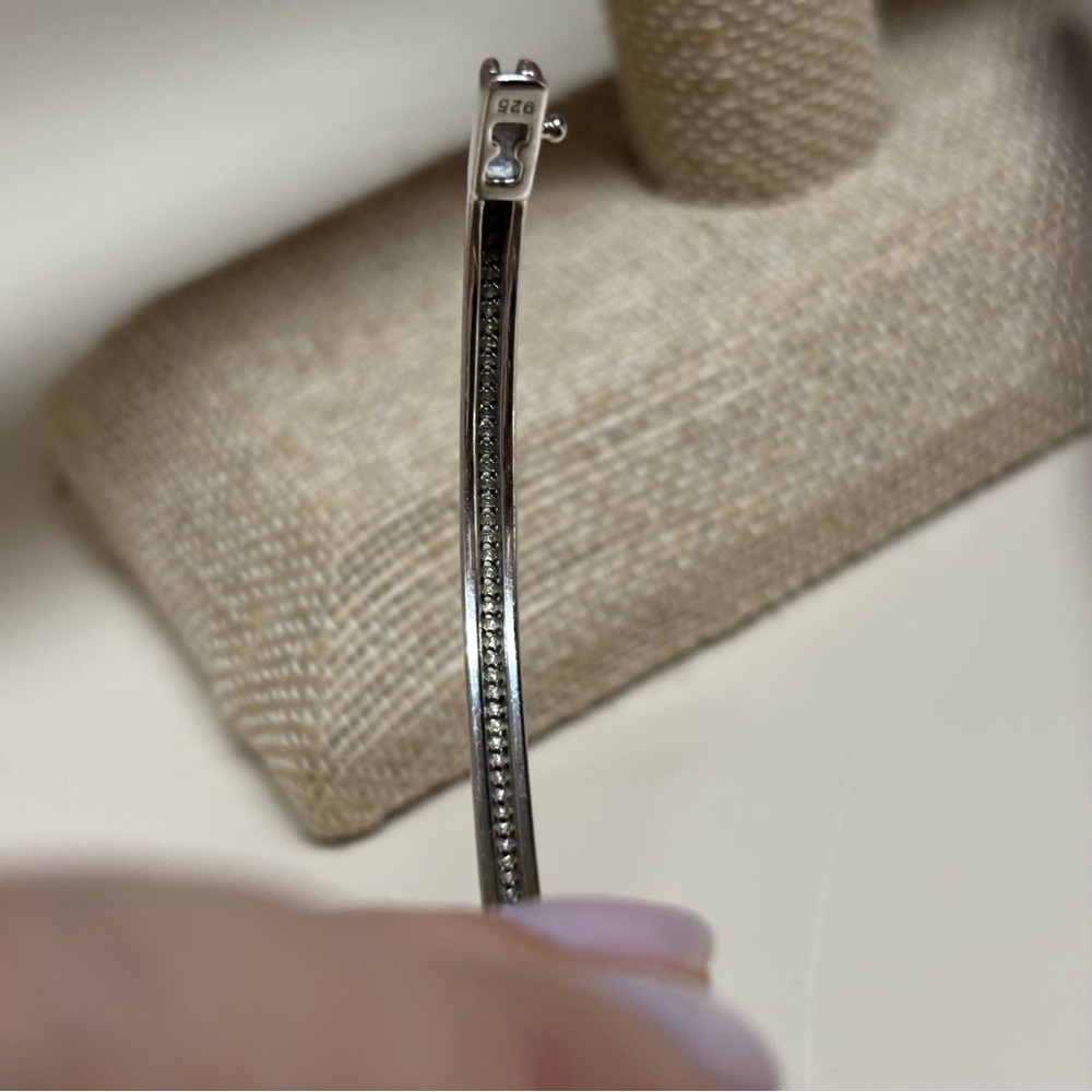 Lafonn Classic Platinum-Plated Simulated Diamond Bracelet - Picture 6 of 9